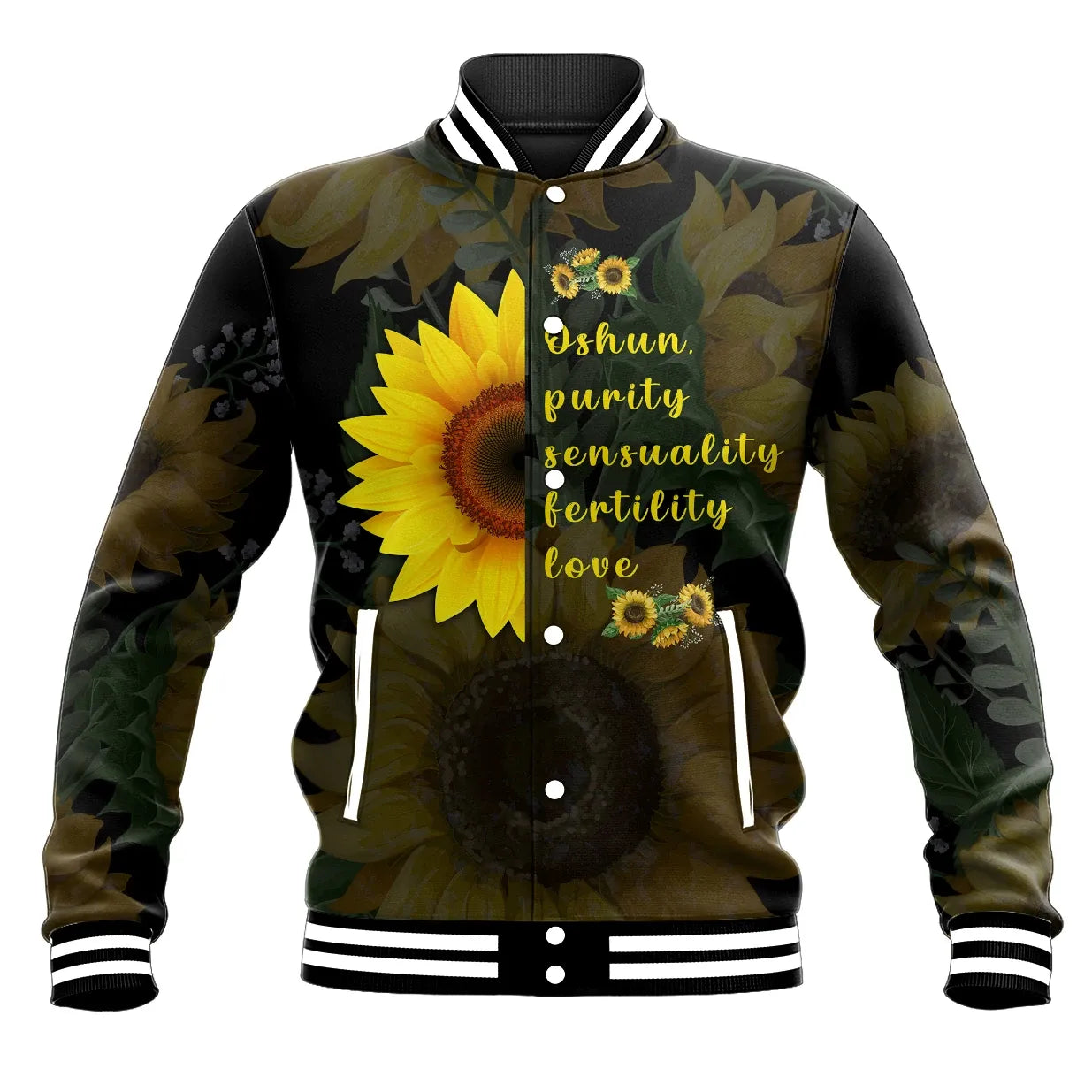 Orisha Oshun Baseball Jacket - Sunflower
