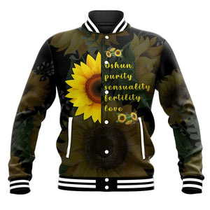 Orisha Oshun Baseball Jacket - Sunflower