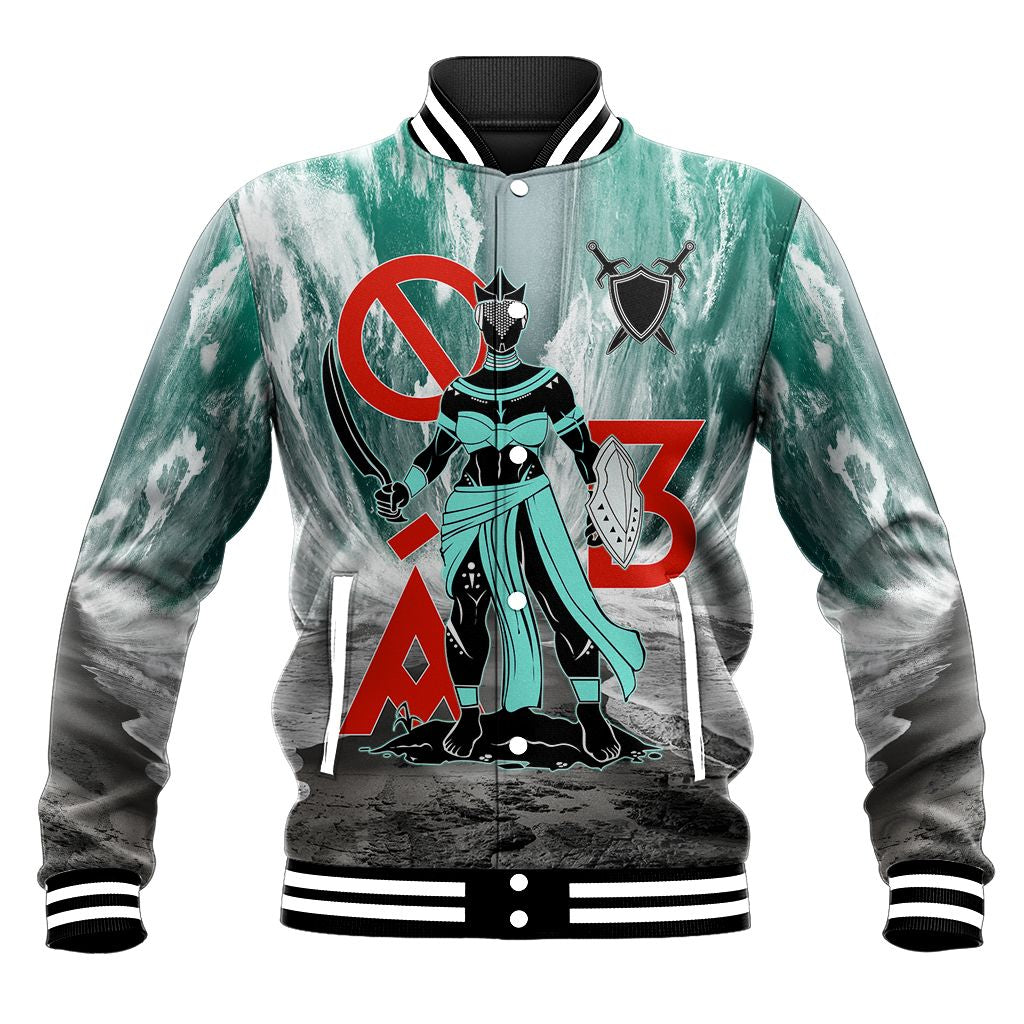 Yoruba Orisha Oba River God Baseball Jacket