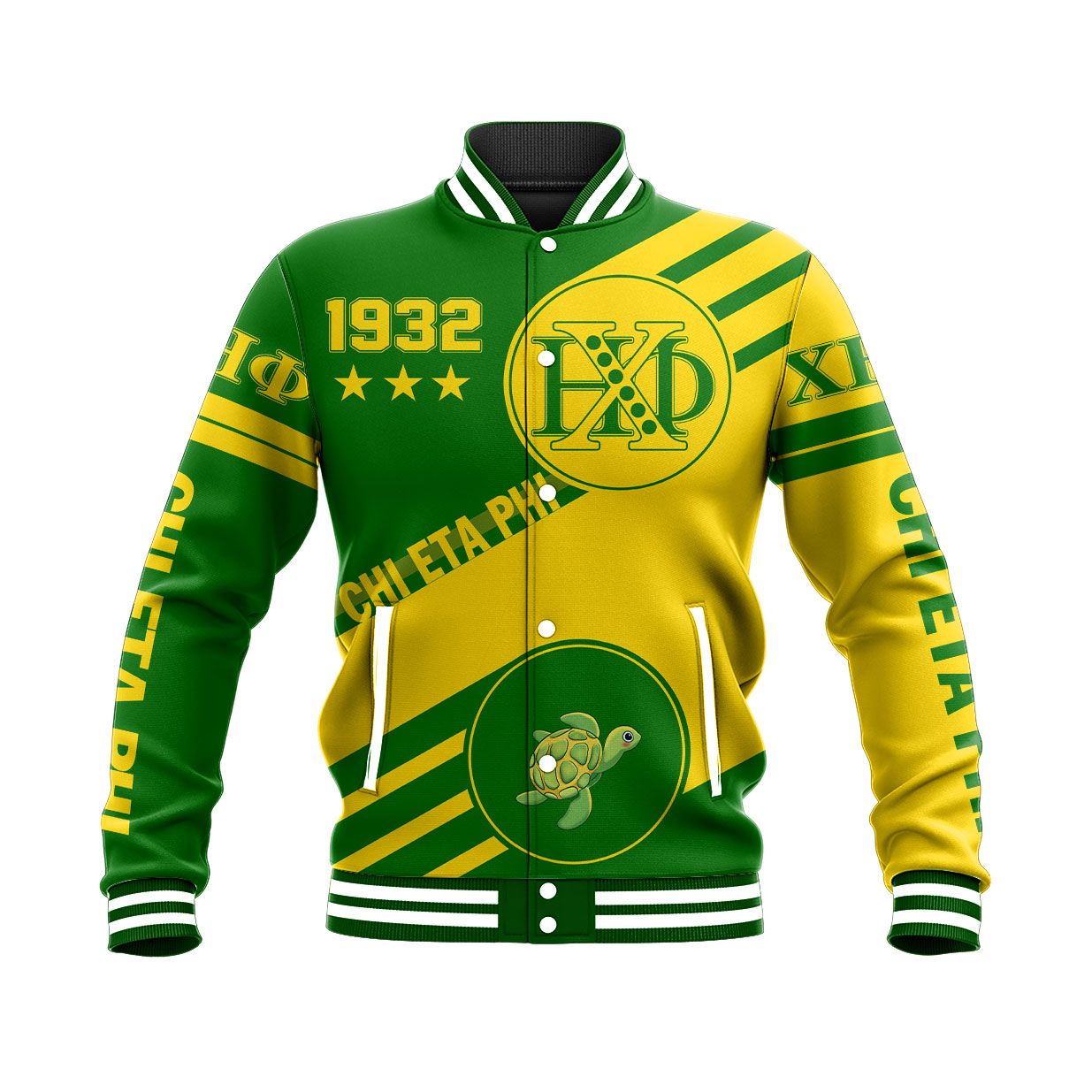 Chi Eta Phi Swift Balls Baseball Jacket | Africazone.store