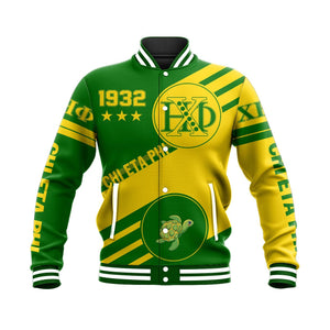 Chi Eta Phi Swift Balls Baseball Jacket | Africazone.store