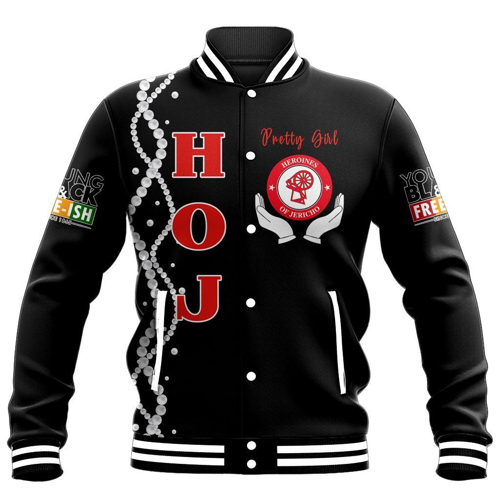 Africa Zone Jacket - Juneteenth Heroines Of Jericho Pretty Girl Baseball Jacket