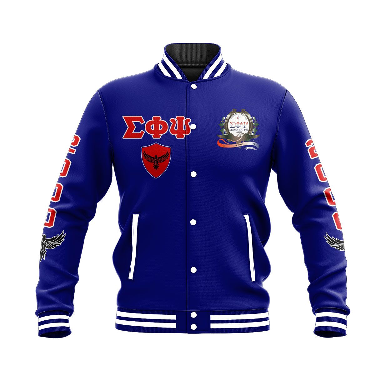 Sigma Phi Psi Edsel Baseball Jacket | Africazone.store