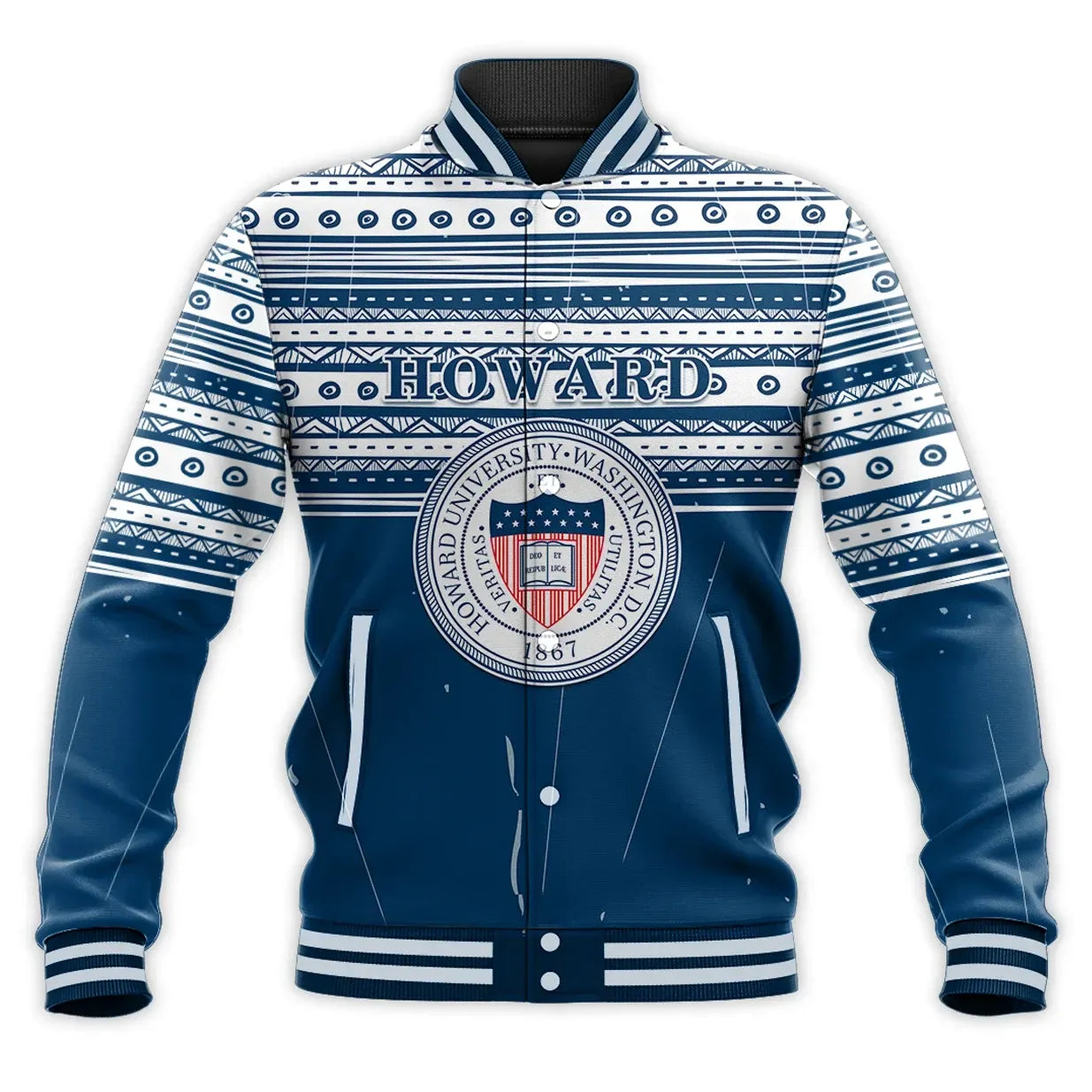 Personalised Howard Forever African American  Baseball Jacket