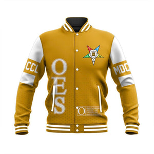 MCM Order of the Eastern Star Yellow Baseball Jacket | Africazone.store