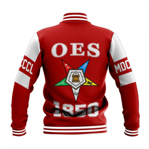 MCM Order of the Eastern Star Red Baseball Jacket