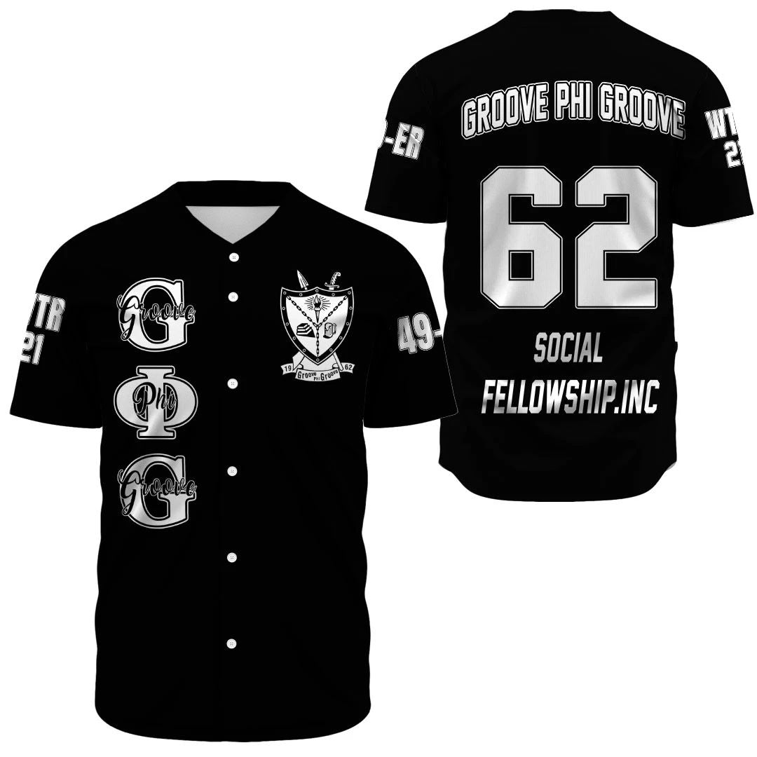 (Custom) Africa Zone Baseball Jersey - Groove Phi Groove Baseball Jerseys A31
