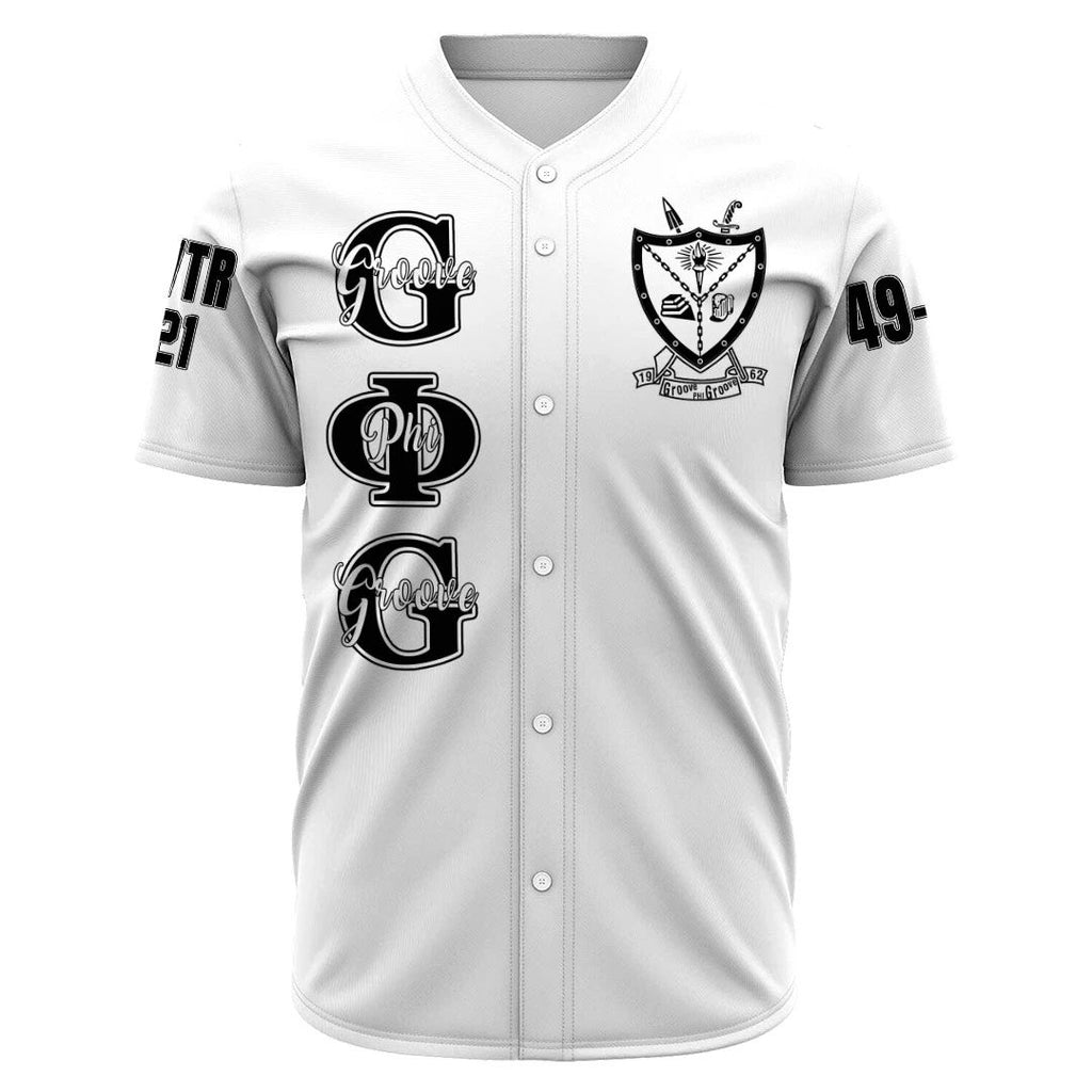 (Custom) Africa Zone Baseball Jersey - Groove Phi Groove White Baseball Jerseys A31