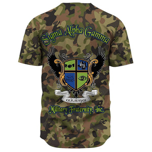 Sigma Alpha Gamma Camo Baseball Jerseys | Africazone.store