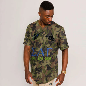 Sigma Alpha Gamma Camo Baseball Jerseys | Africazone.store