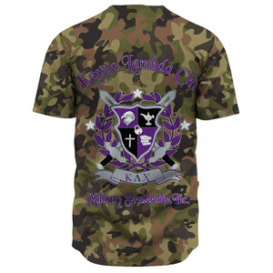 Kappa Lambda Chi Camo Baseball Jerseys | Africazone.store