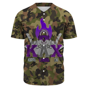 Kappa Lambda Chi Camo Baseball Jerseys | Africazone.store