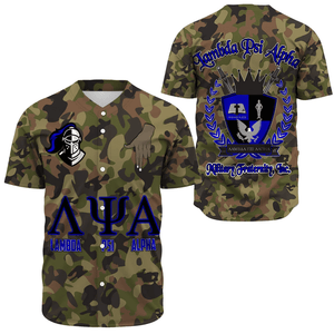 Lambda Psi Alpha Fraternity Camo Baseball Jerseys | Africazone.store