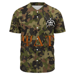 Psi Delta Tau Camo Baseball Jerseys | Africazone.store