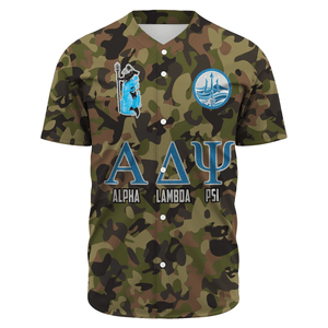 Alpha Lambda Psi Camo Baseball Jerseys | Africazone.store