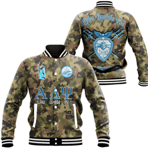 Alpha Lambda Psi Camo Baseball Jackets | Africazone.store