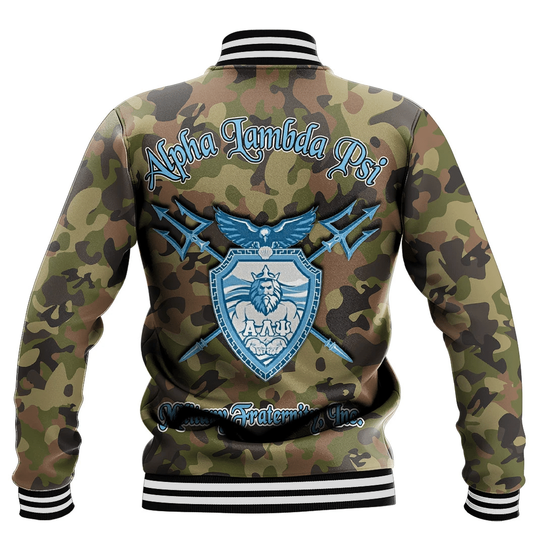 Alpha Lambda Psi Camo Baseball Jackets | Africazone.store