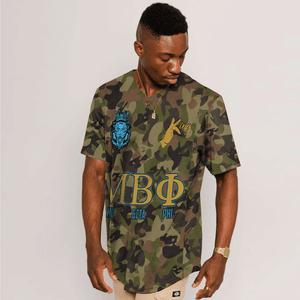 Mu Beta Phi Camo Baseball Jerseys | Africazone.store