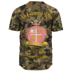 Nu Gamma Rho Camo Baseball Jerseys | Africazone.store
