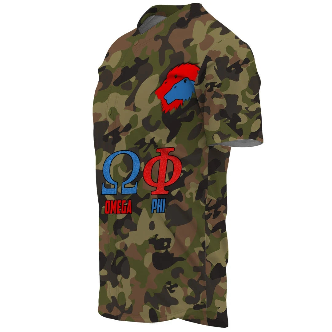 Alpha Omega Phi Camo Baseball Jerseys | Africazone.store