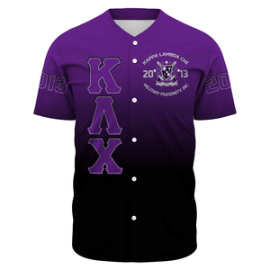 Kappa Lambda Chi Gradient Baseball Jerseys | Africazone.store
