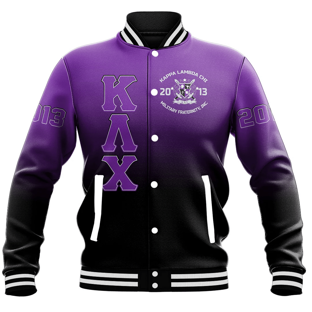 Kappa Lambda Chi Gradient Baseball Jackets | Africazone.store