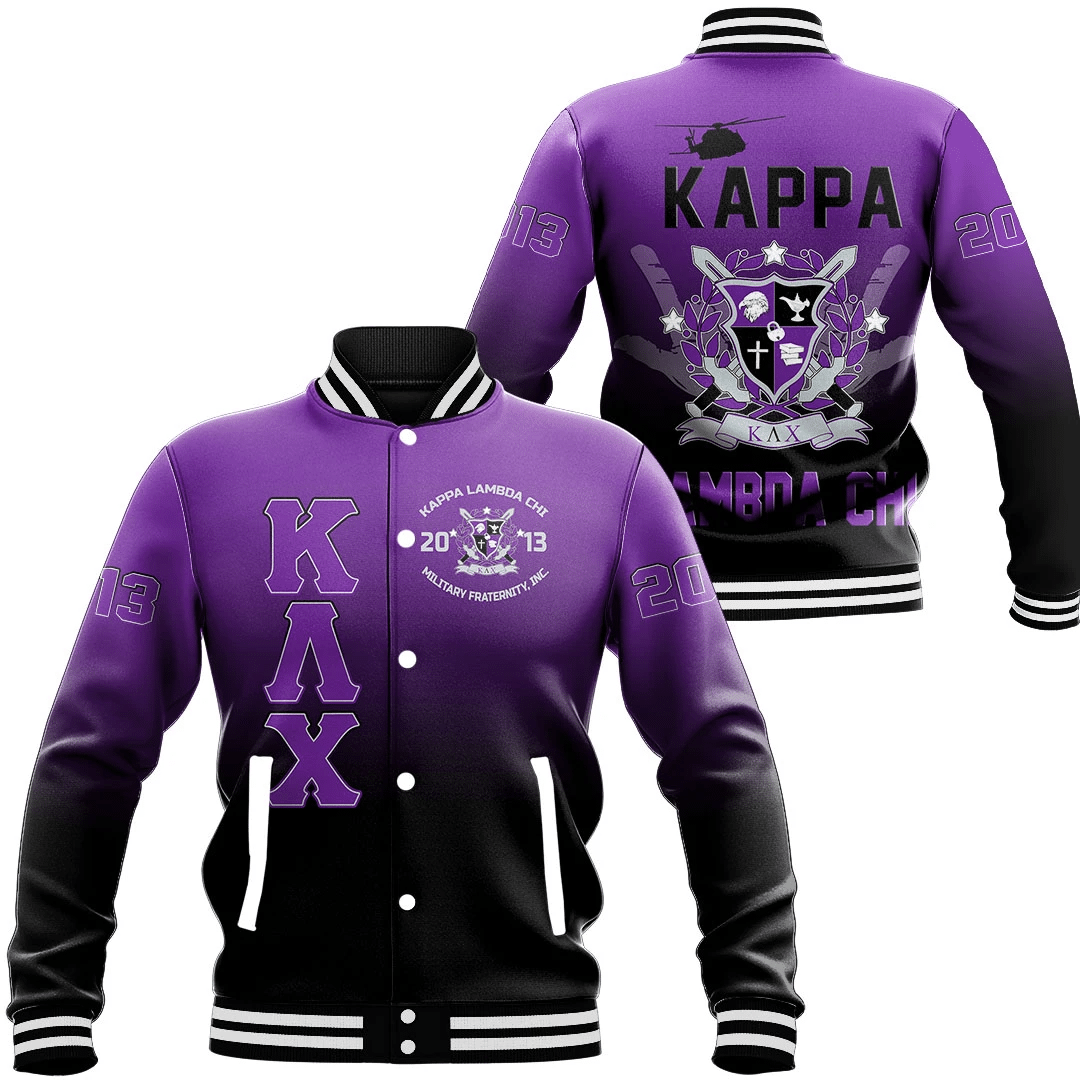 Kappa Lambda Chi Gradient Baseball Jackets | Africazone.store