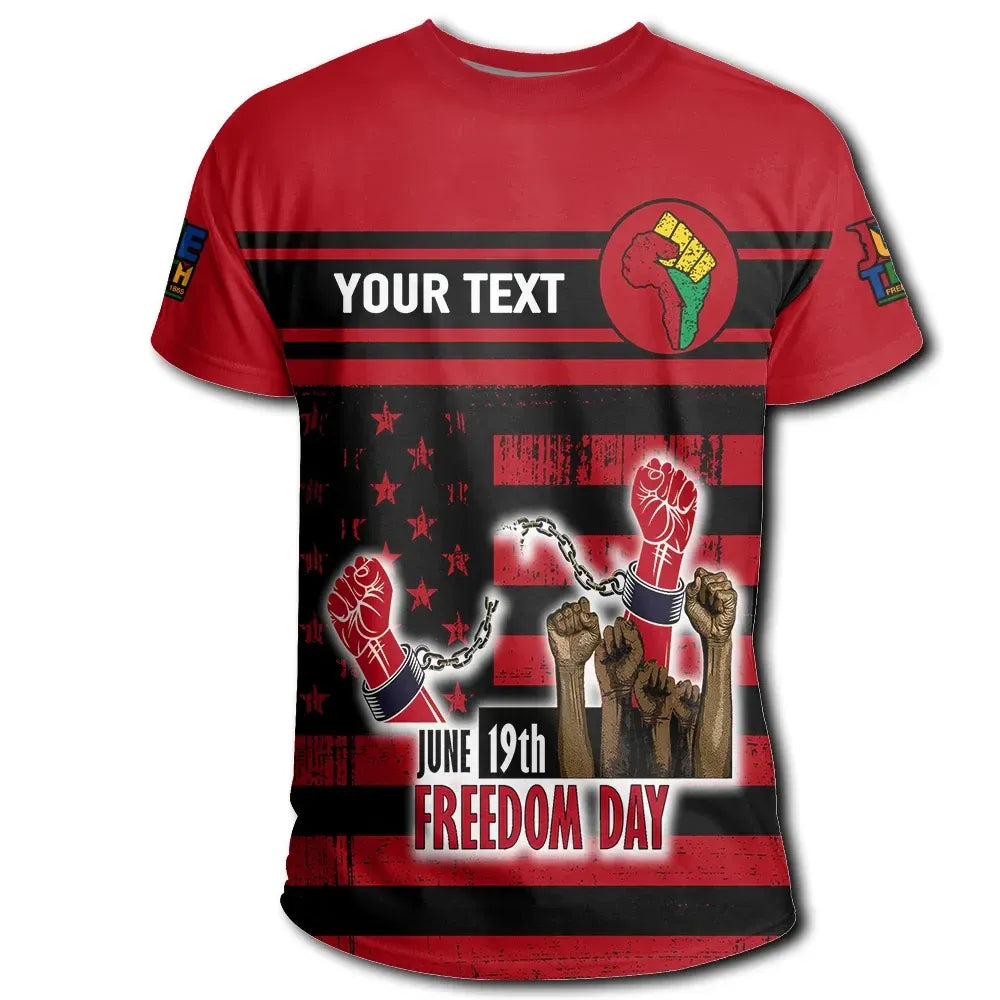 Personalised Juneteenth Since 1865 T-shirt