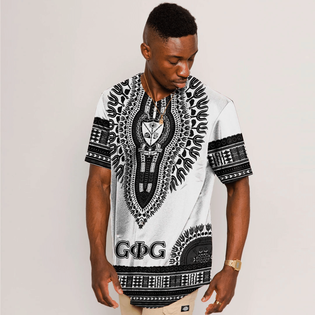 Groove Phi Groove Dashiki (White) Baseball Jerseys | Africazone.store