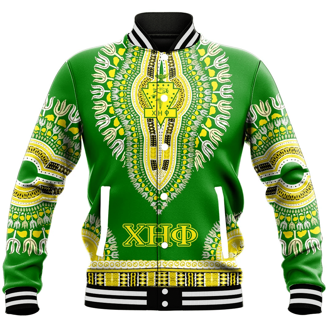 Chi Eta Phi Dashiki Baseball Jackets | Africazone.store