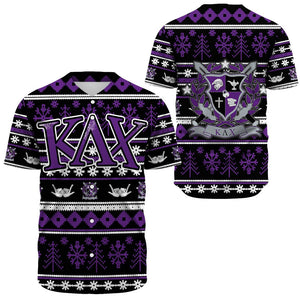 Kappa Lambda Chi Letter Christmas Baseball Jerseys | Africazone.store
