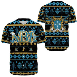 Mu Beta Phi Letter Christmas Baseball Jerseys | Africazone.store