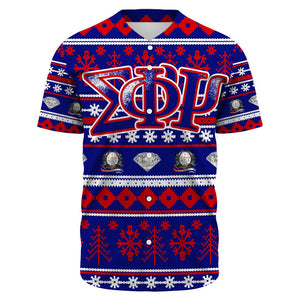 Sigma Phi Psi Letter Christmas Baseball Jerseys | Africazone.store