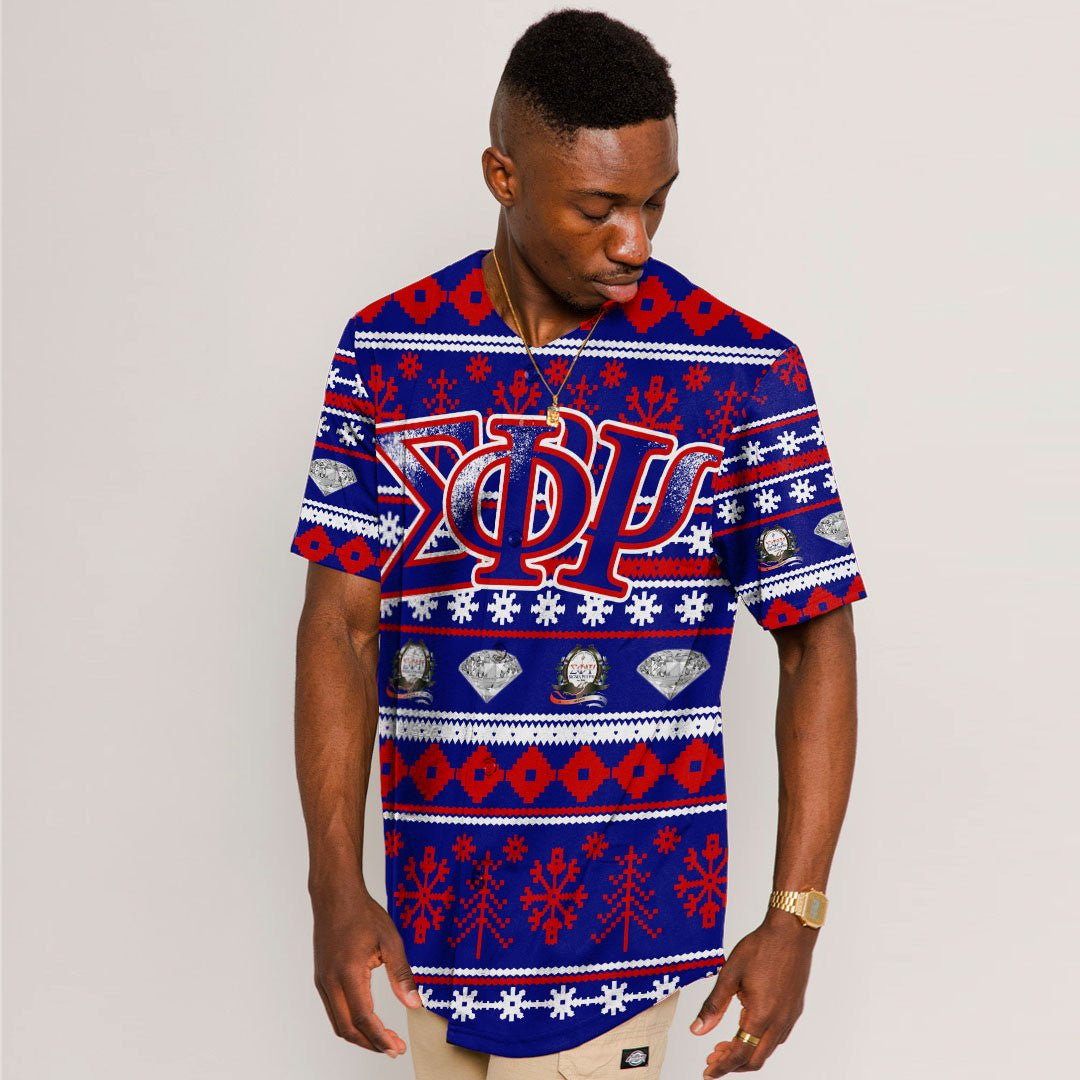 Sigma Phi Psi Letter Christmas Baseball Jerseys | Africazone.store
