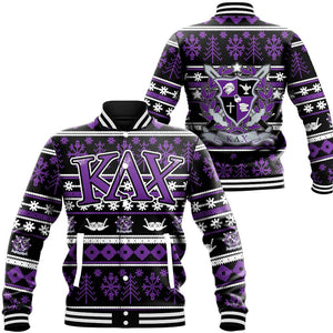 Kappa Lambda Chi Letter Christmas Baseball Jackets | Africazone.store
