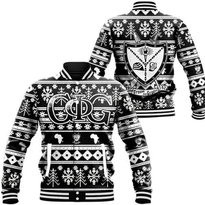 Groove Phi Groove Letter Christmas Baseball Jackets | Africazone.store