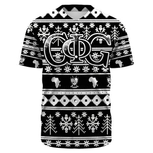 Groove Phi Groove Letter Christmas Baseball Jerseys | Africazone.store
