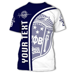 Personalised Zeta Phi Beta In My Heart T-shirt | Africa Zone