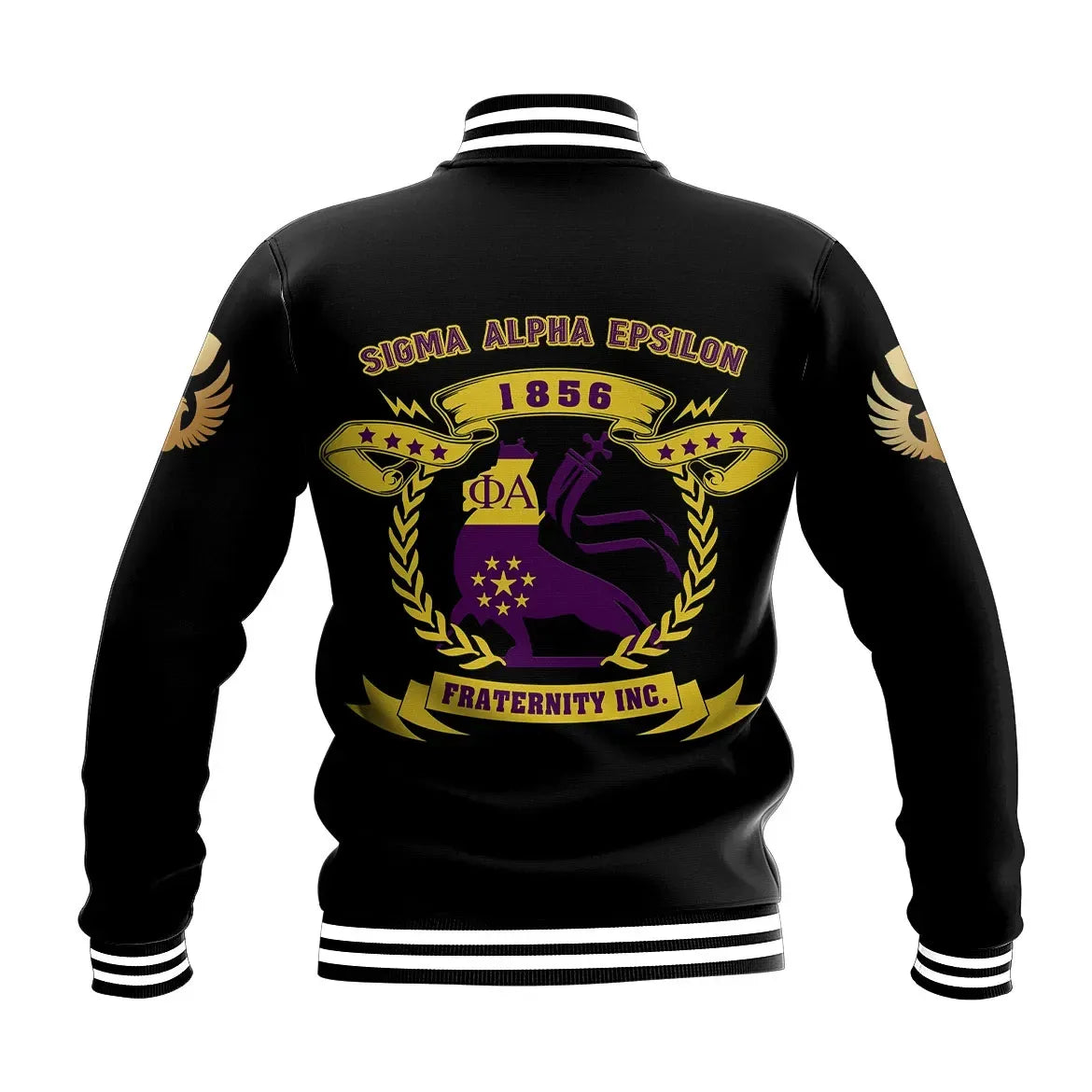 Sigma Alpha Epsilon Letters Baseball Jacket