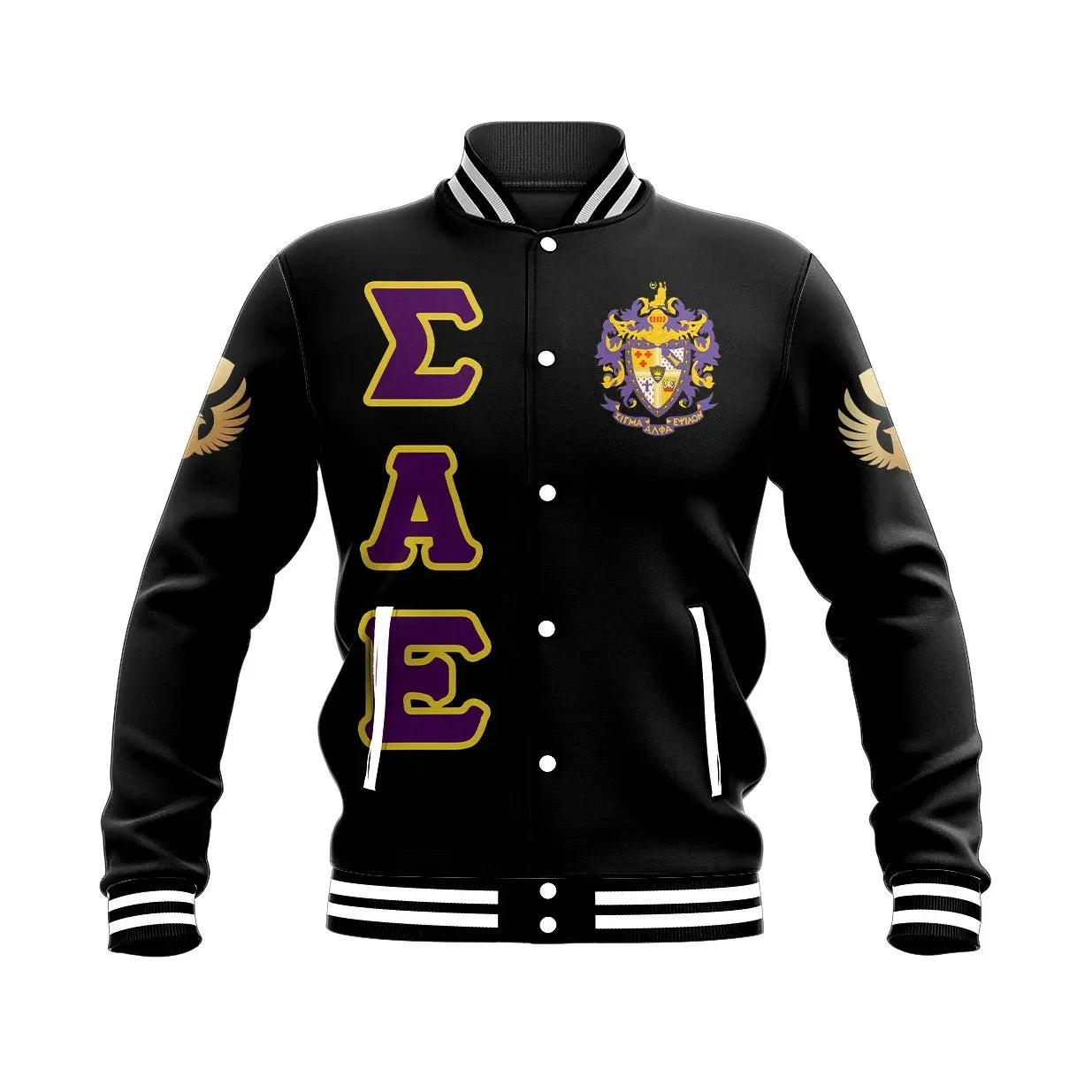 Sigma Alpha Epsilon Letters Baseball Jacket | Africa Zone.com