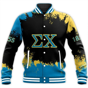Sigma Chi Face Style Baseball Jacket | Africa Zone.com