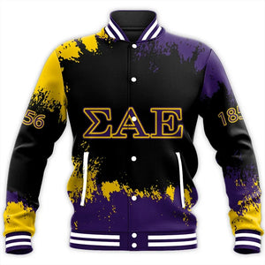 Sigma Alpha Epsilon Face Style Baseball Jacket | Africa Zone.com