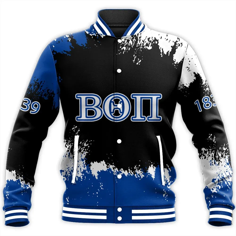 Beta Theta Pi Face Style Baseball Jacket | Africa Zone.com