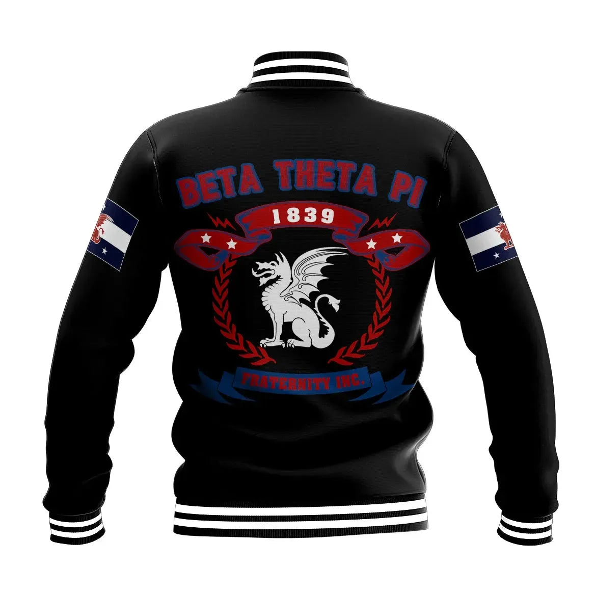 Beta Theta Pi Letters Baseball Jacket