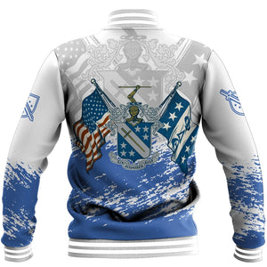 Phi Delta Theta Duo Flags Baseball Jacket