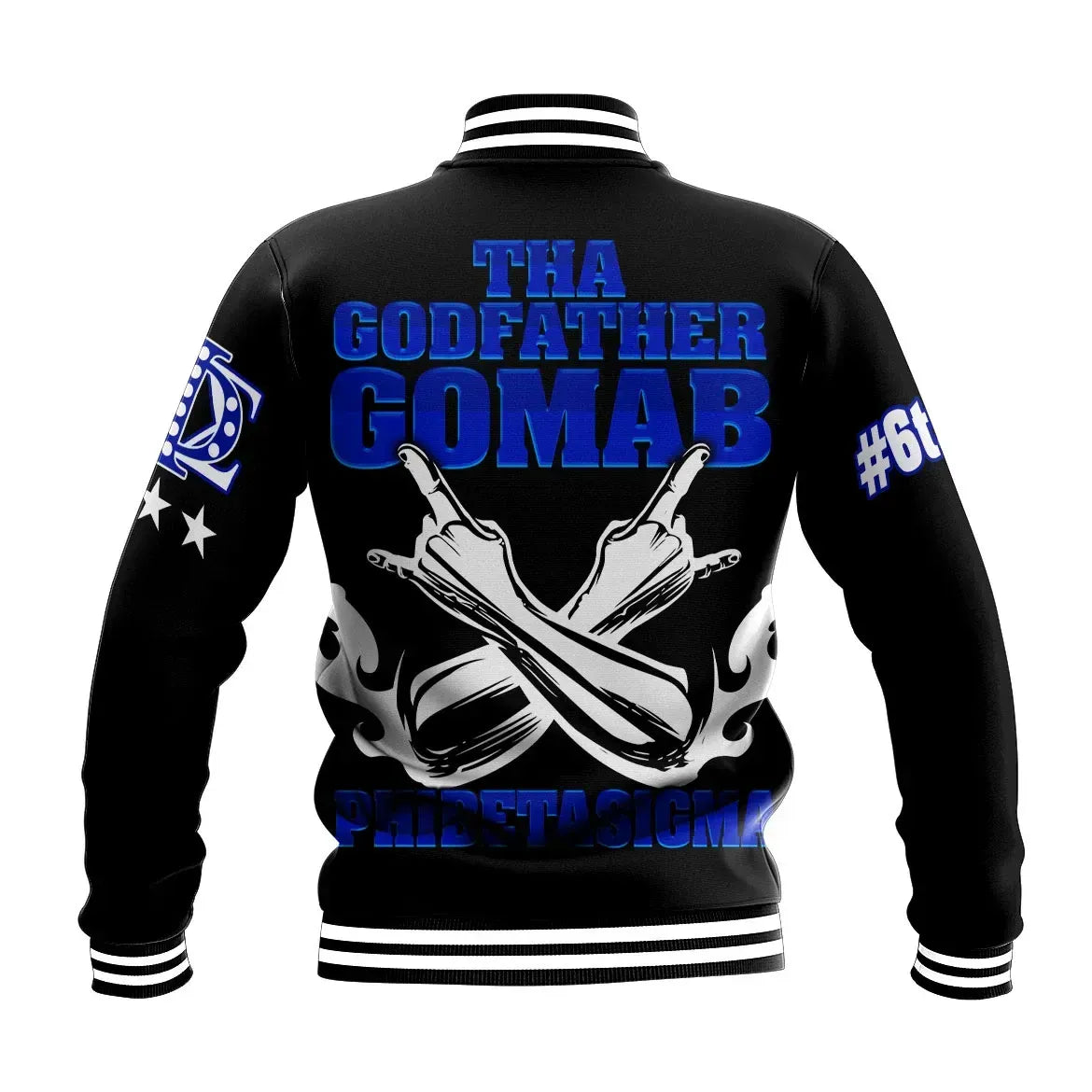 Phi Beta Sigma Letters Fraternity Baseball Jacket