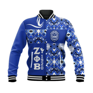 Personalised Zeta Phi Beta African Pattern Special Style  Baseball Jacket