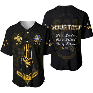 Personalised Alpha Phi Omega The Scout Sign Baseball Jersey
