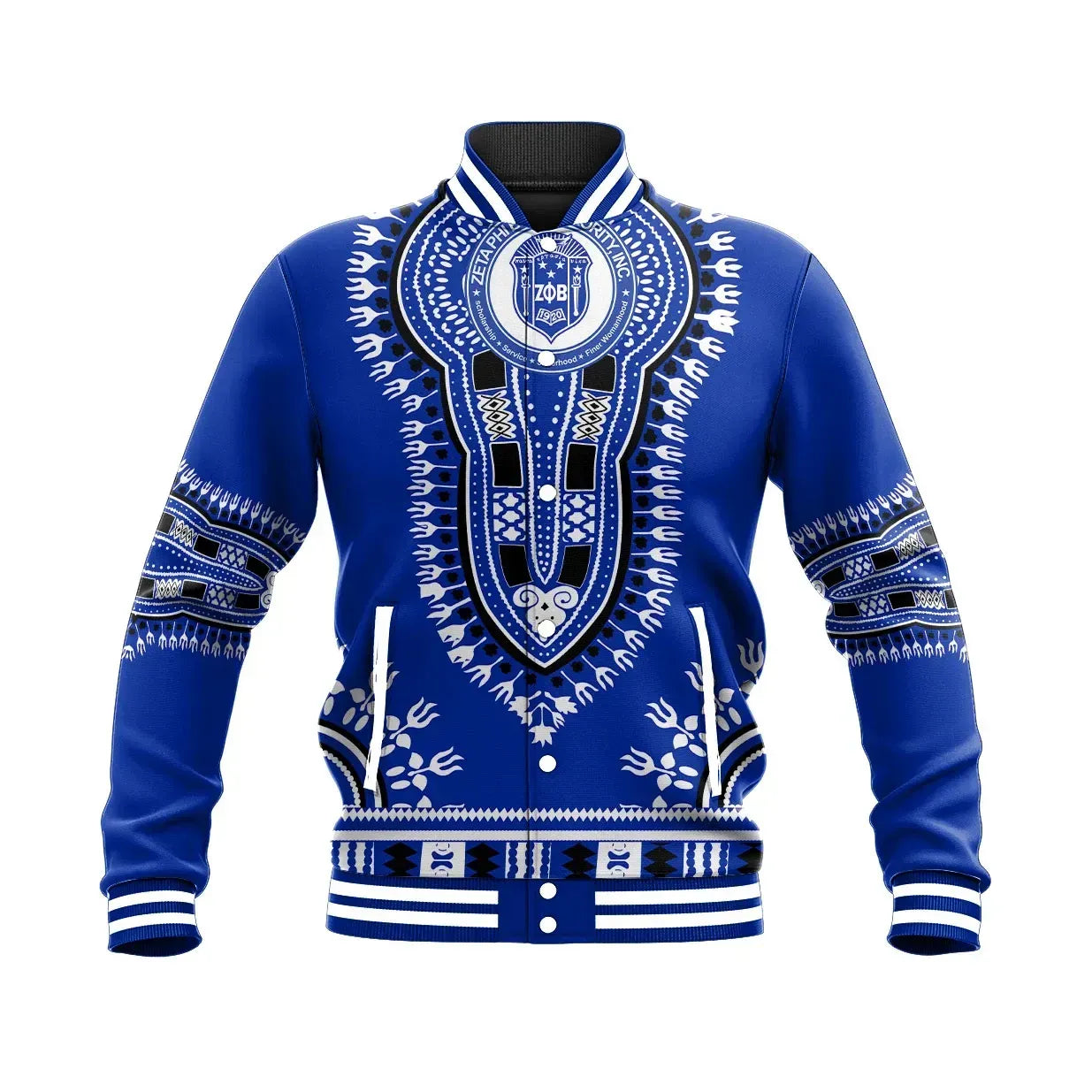 Zeta Phi Beta Dashiki Baseball Jacket | Africazone.store