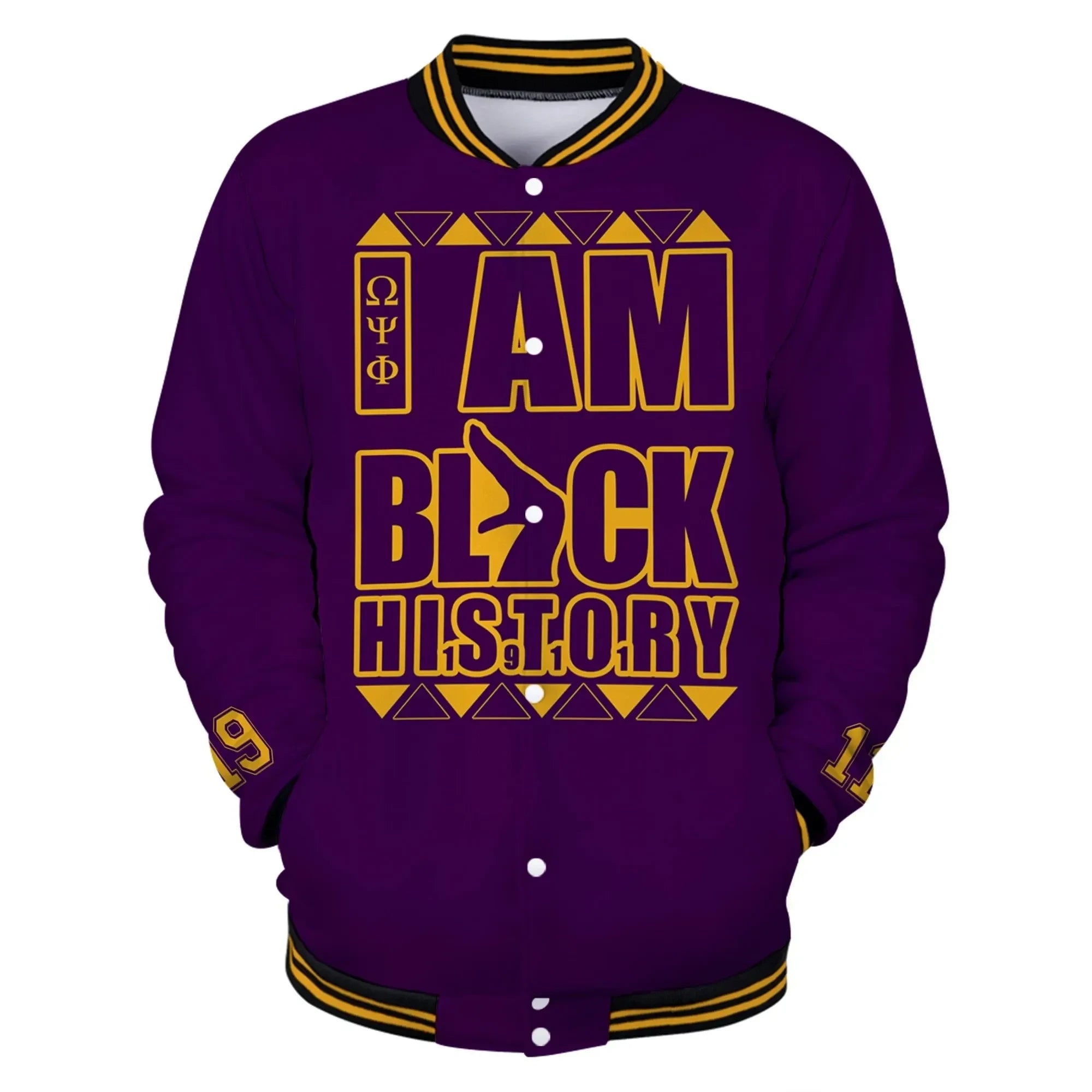 Que I Am Black History Baseball Jacket